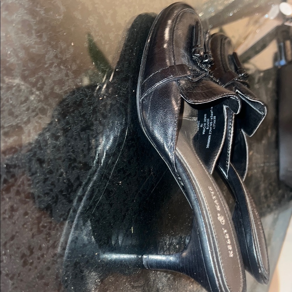 Kelly & Katie Black Textured Mules - Picture 5 of 6